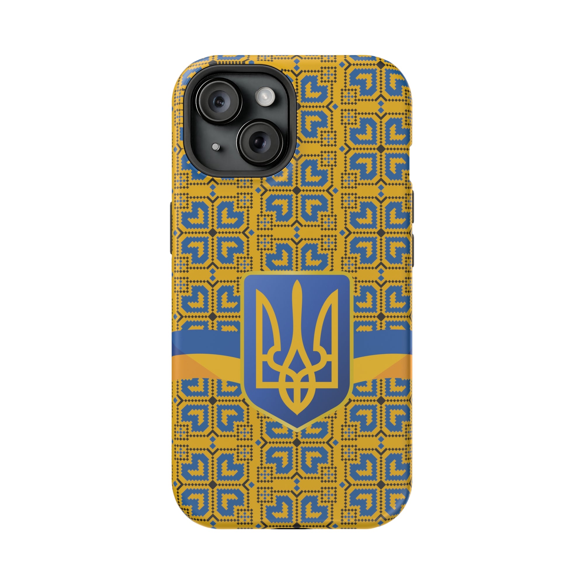 Ukraine Flag Emblem MagSafe Tough Cases