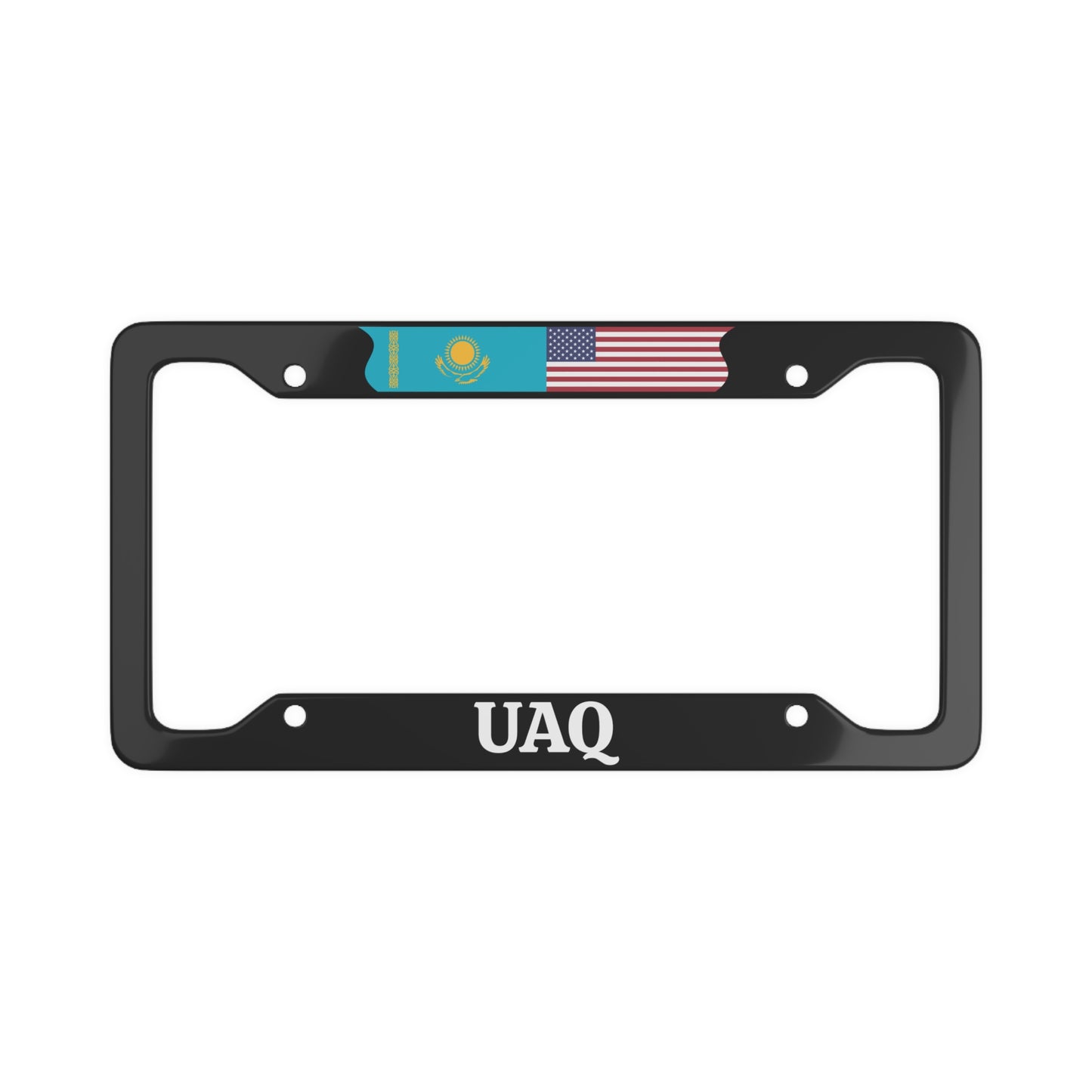 UAQ with flag License Plate Frame