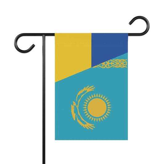 Kazakhs support Ukraine Flag Garden & House Banner