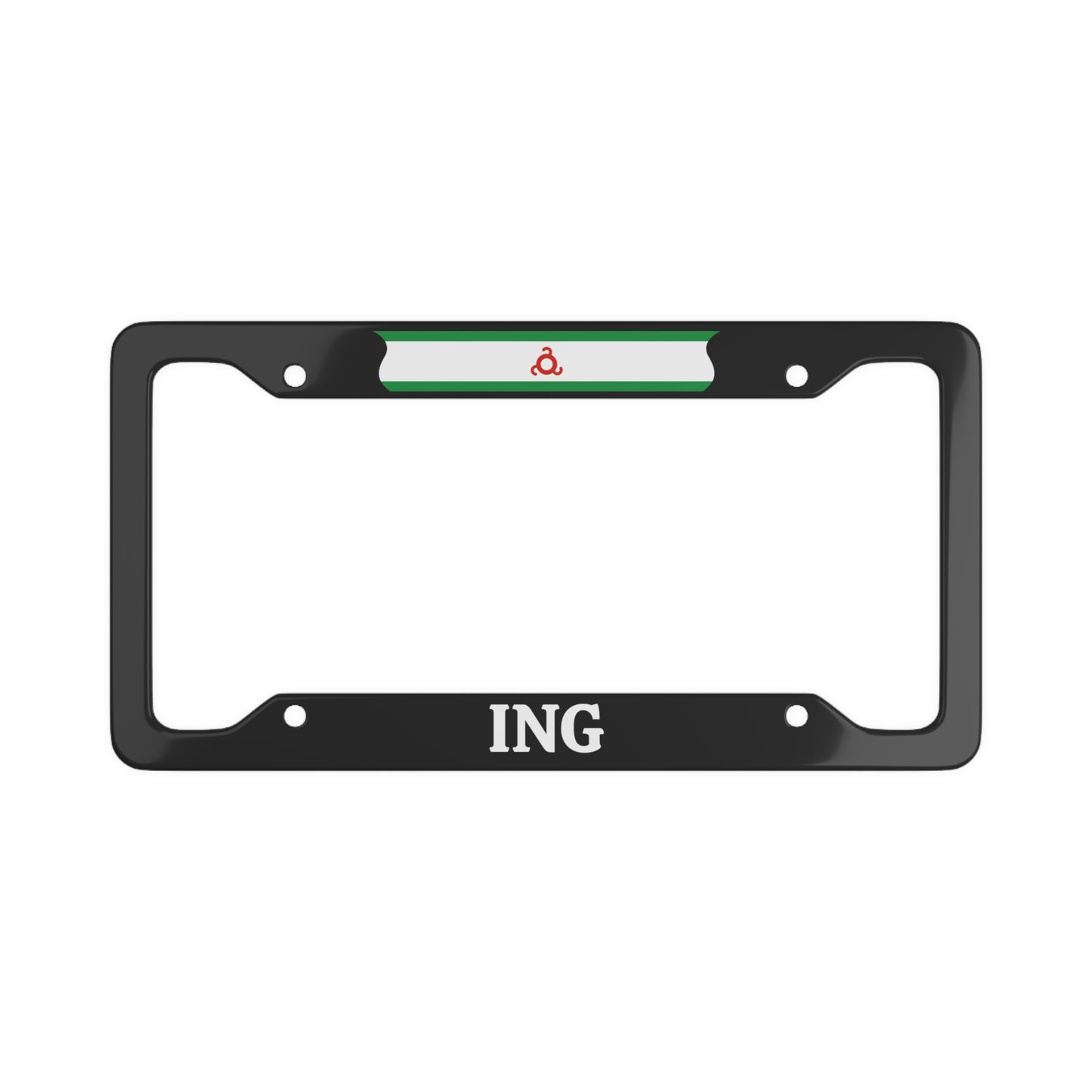 ING License Plate Frame