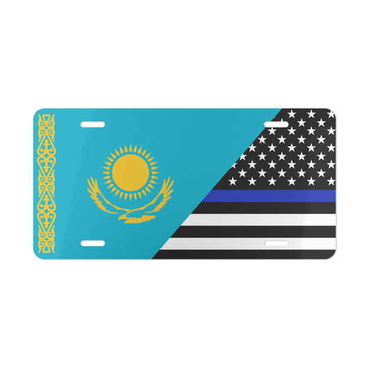 KAZ/Law Enforcement Flag Vanity Plate