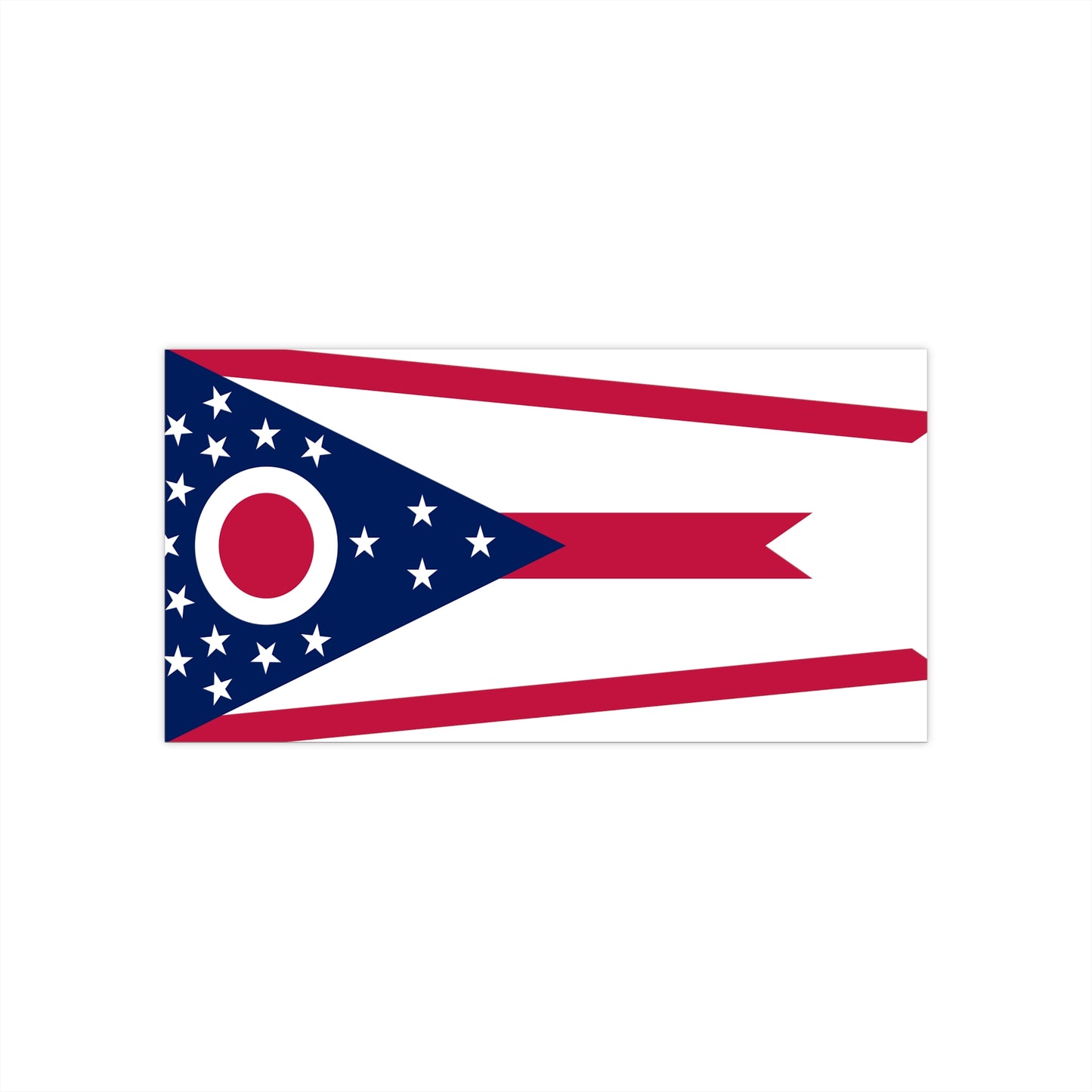 Ohio Flag Bumper Stickers