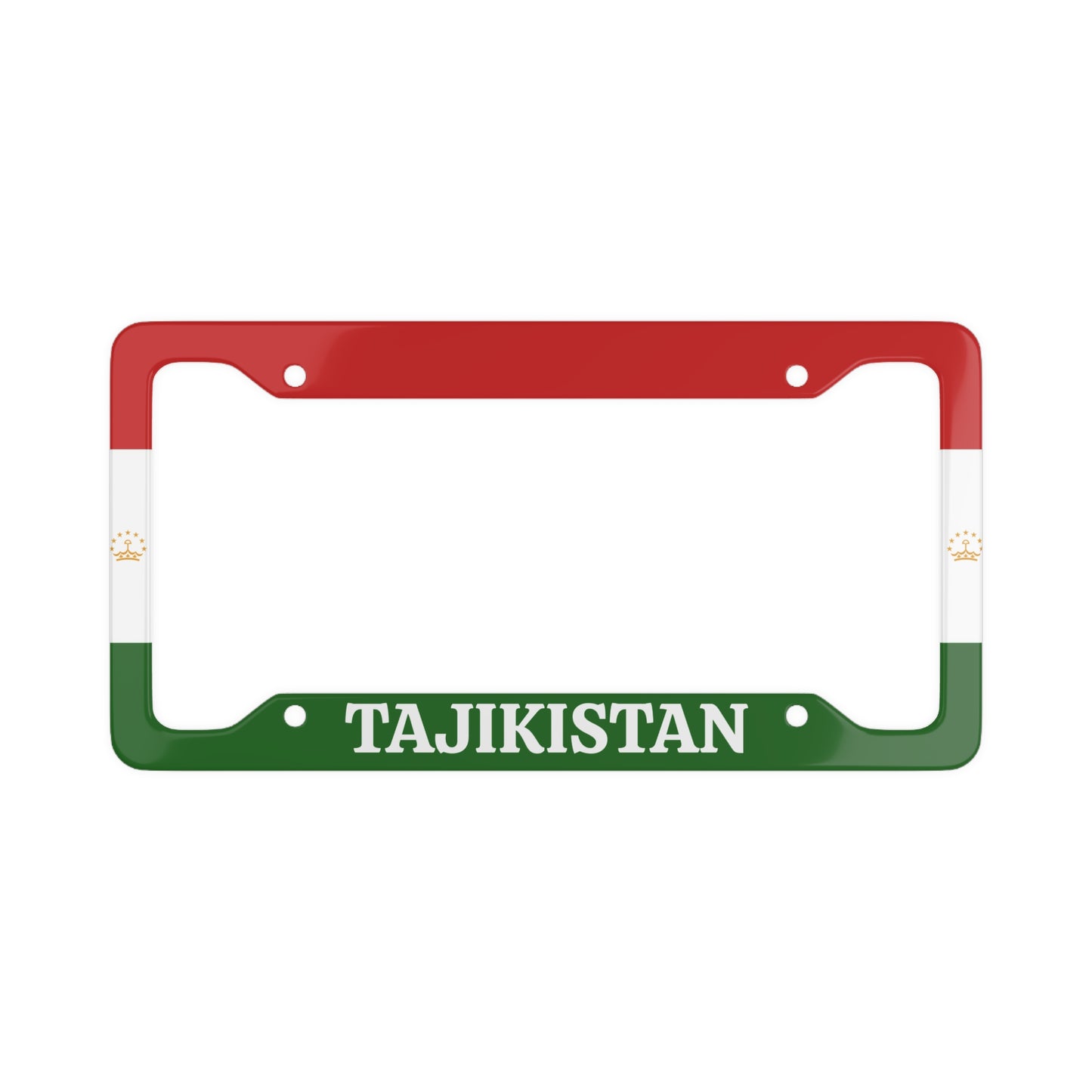 Tajikistan Colorful License Plate Frame