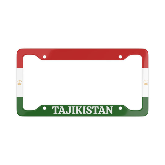 Tajikistan Colorful License Plate Frame