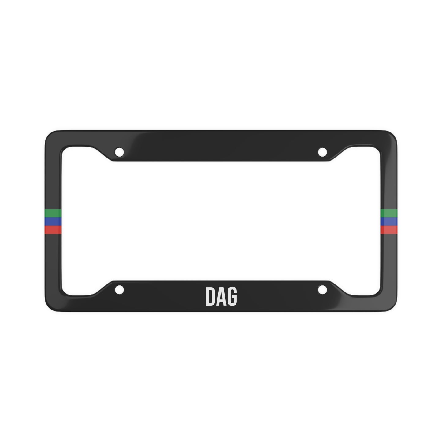 Dag Flag Sides License Plate Frame