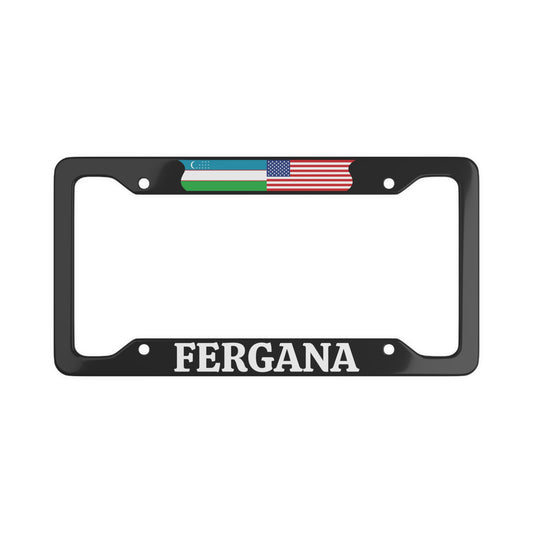 FERGANA with flag License Plate Frame