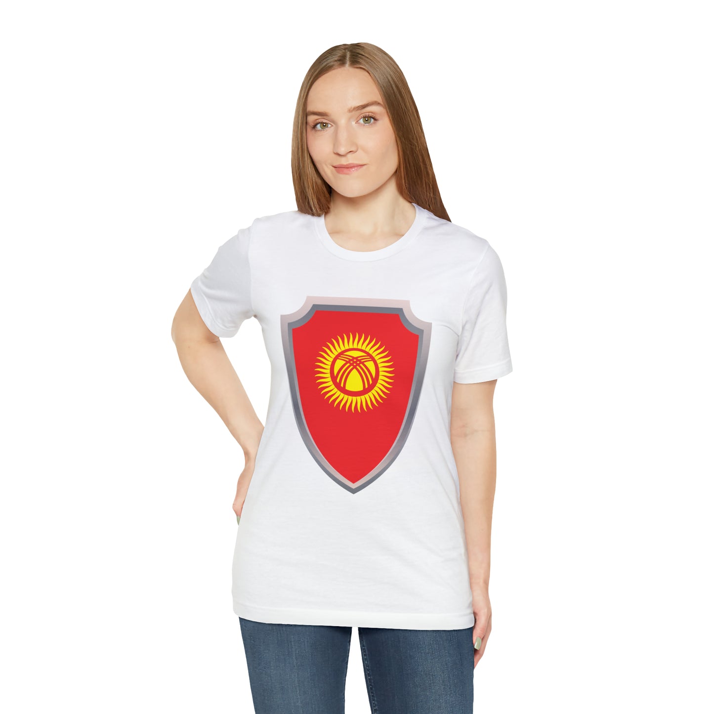 Hero Kyrgyzstan Flag Unisex Jersey Short Sleeve Tee