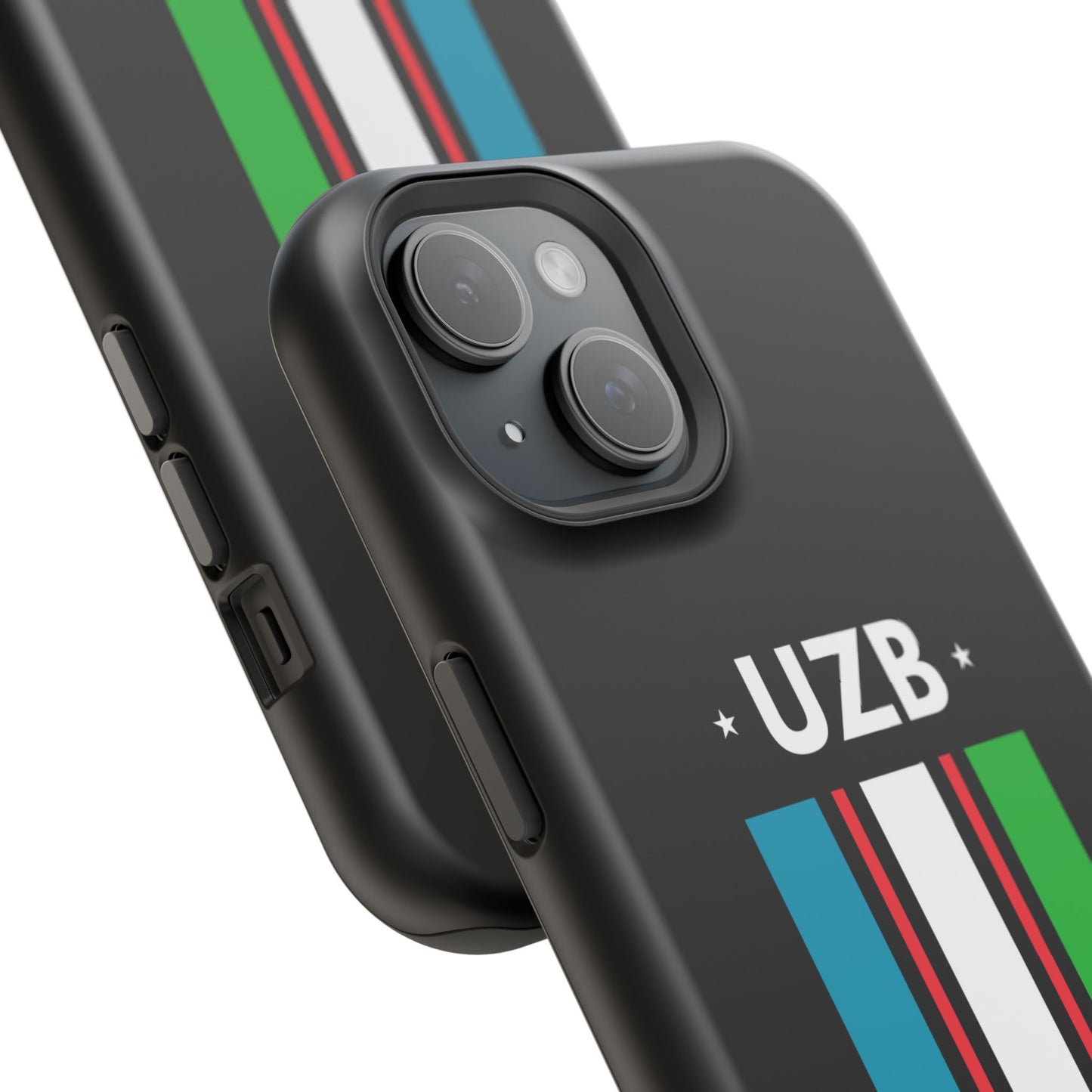 UZB Flag Stripes Phone Case