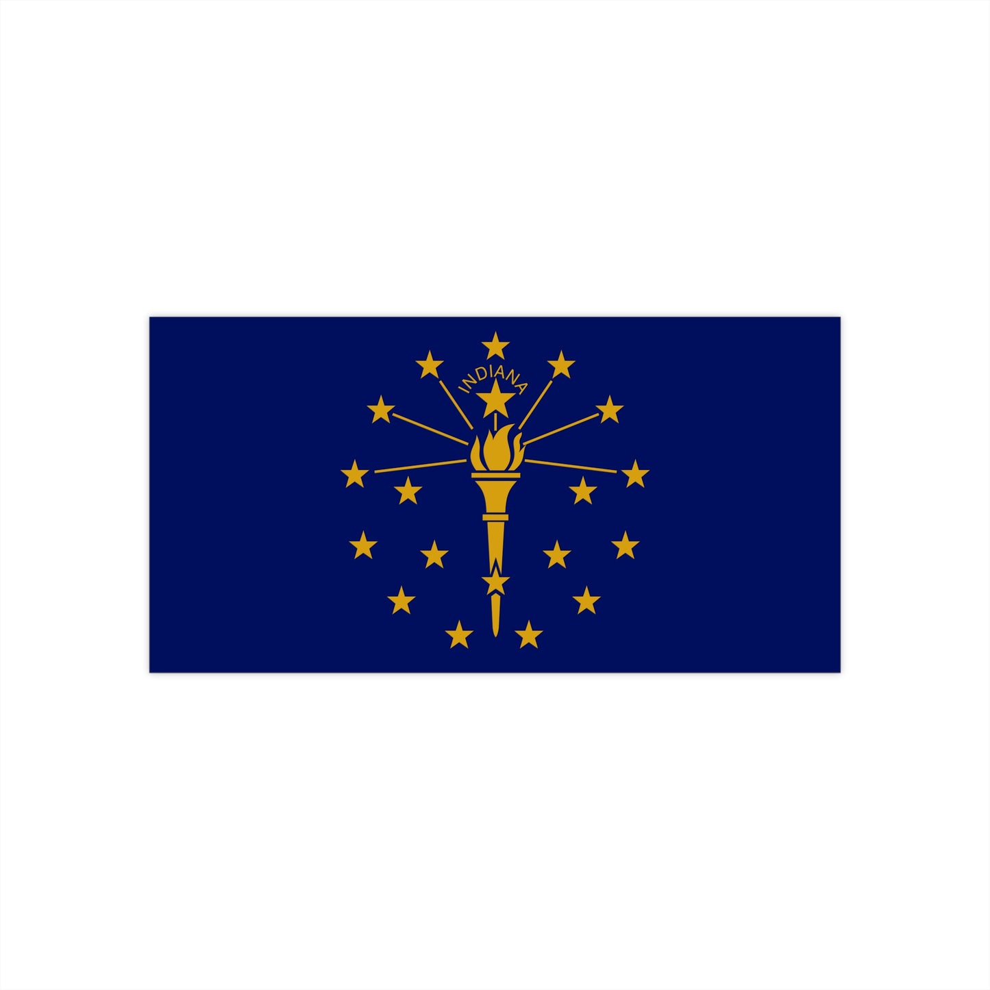 Indiana Flag Bumper Stickers
