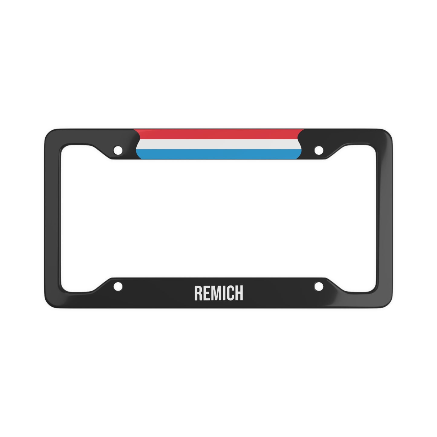 Remich Luxembourg Flag Car Plate Frame