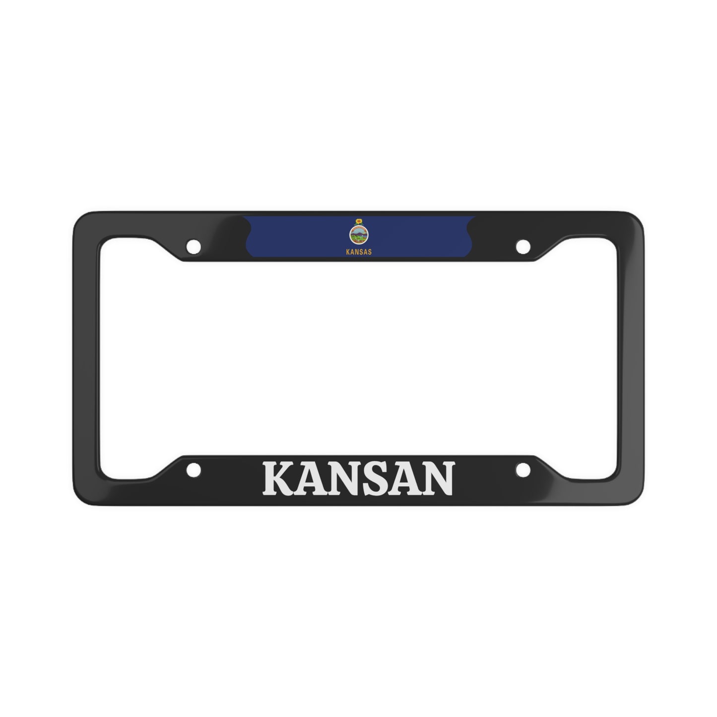 Kansan, Kansas State, USA License Plate Frame