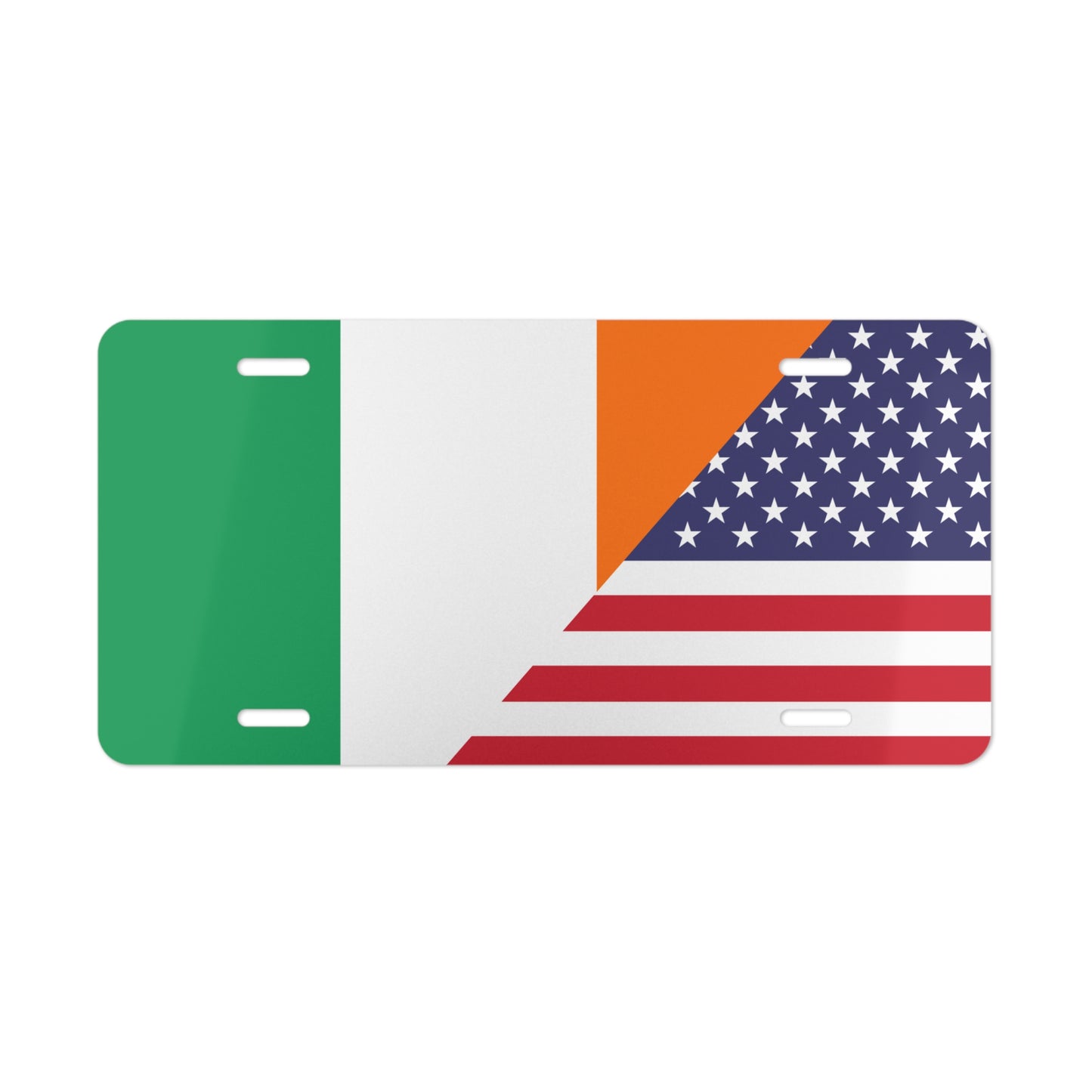 Ireland American Flag Vanity Plate