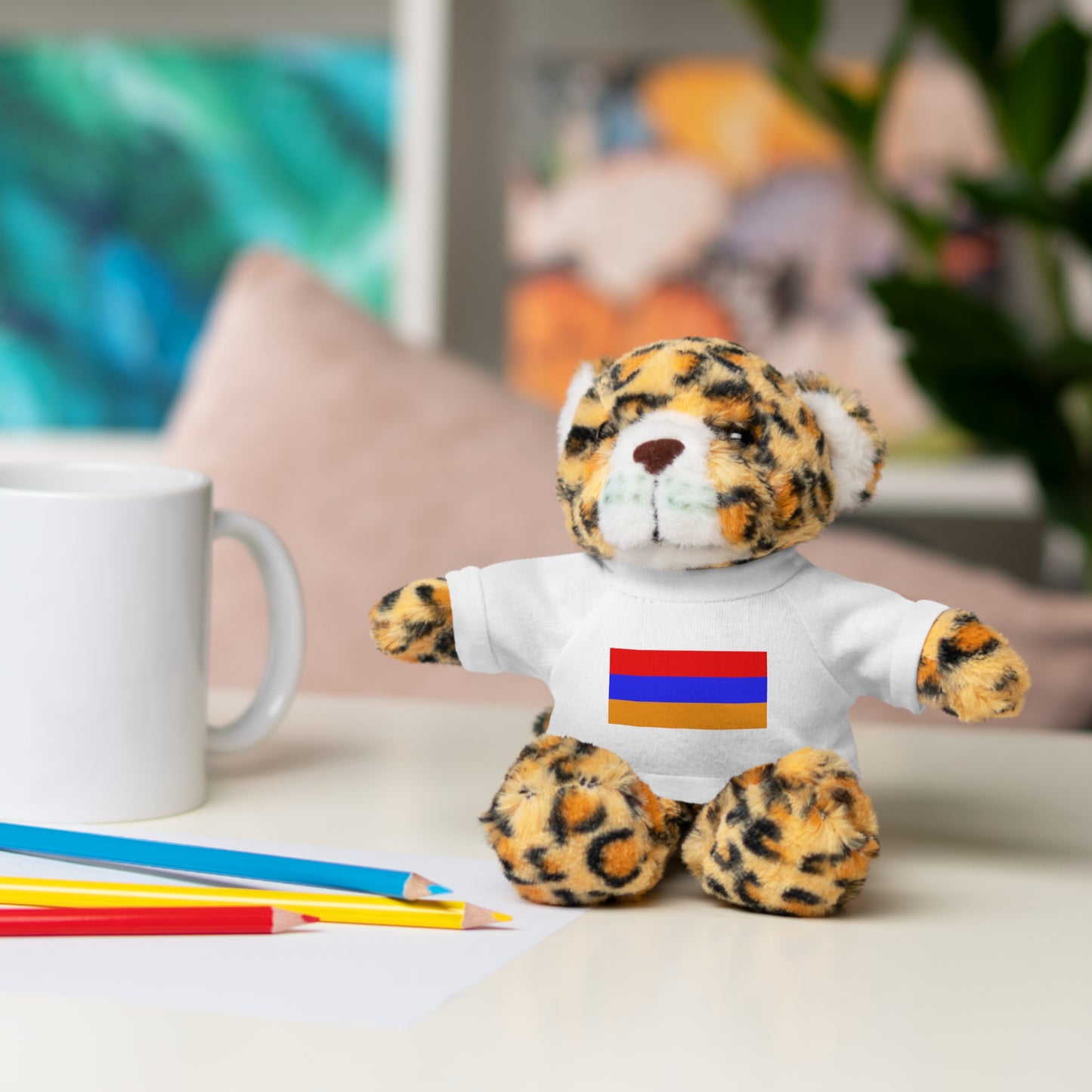 Armenia Flag Stuffed Animals with Tee