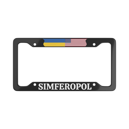 SIMFEROPOL with flag License Plate Frame