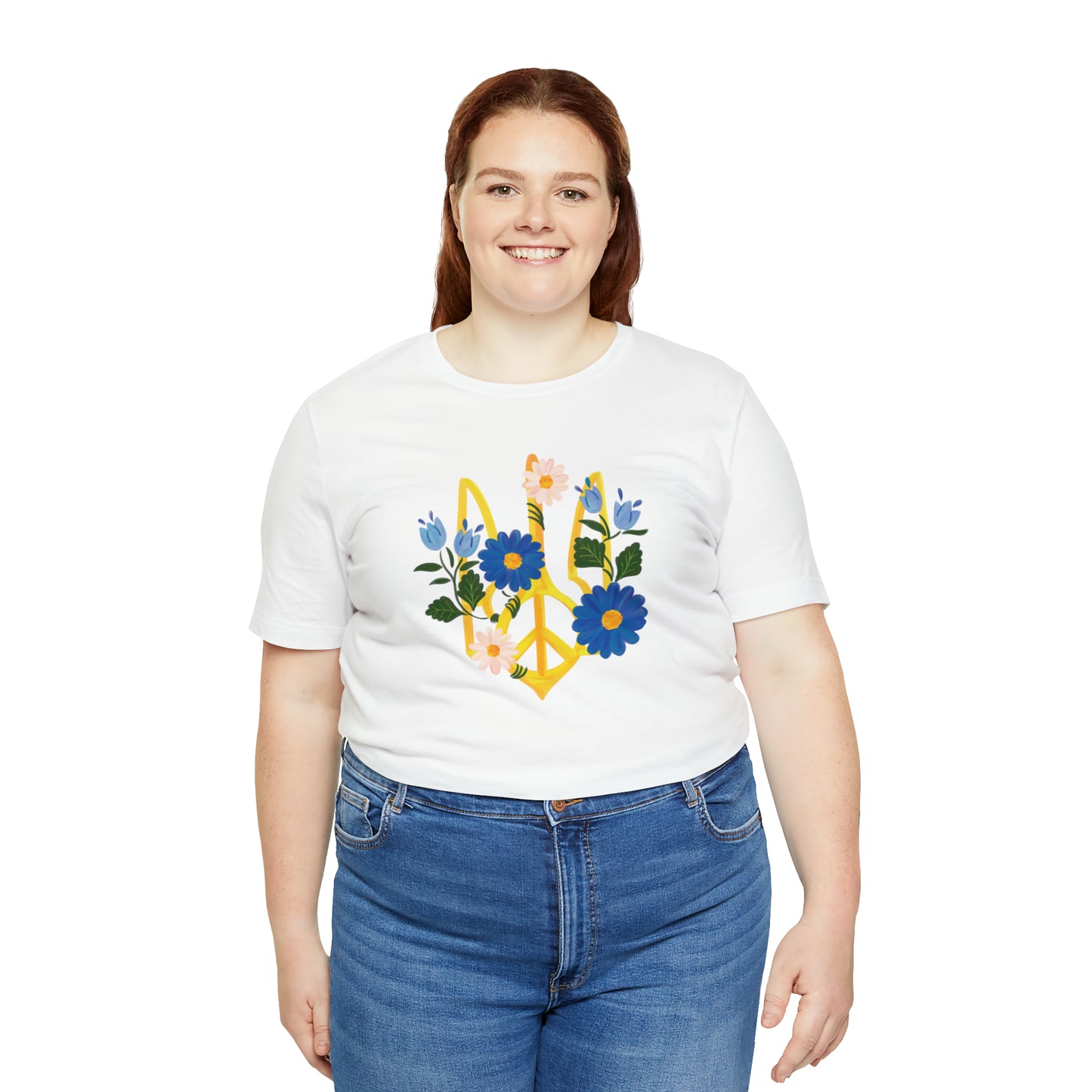 Floral Tryzub Unisex T-Shirt