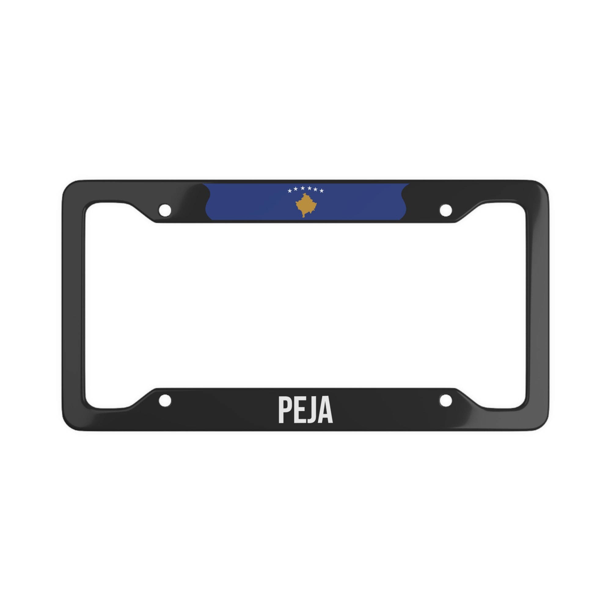 Peja Kosovo Flag Car Frame
