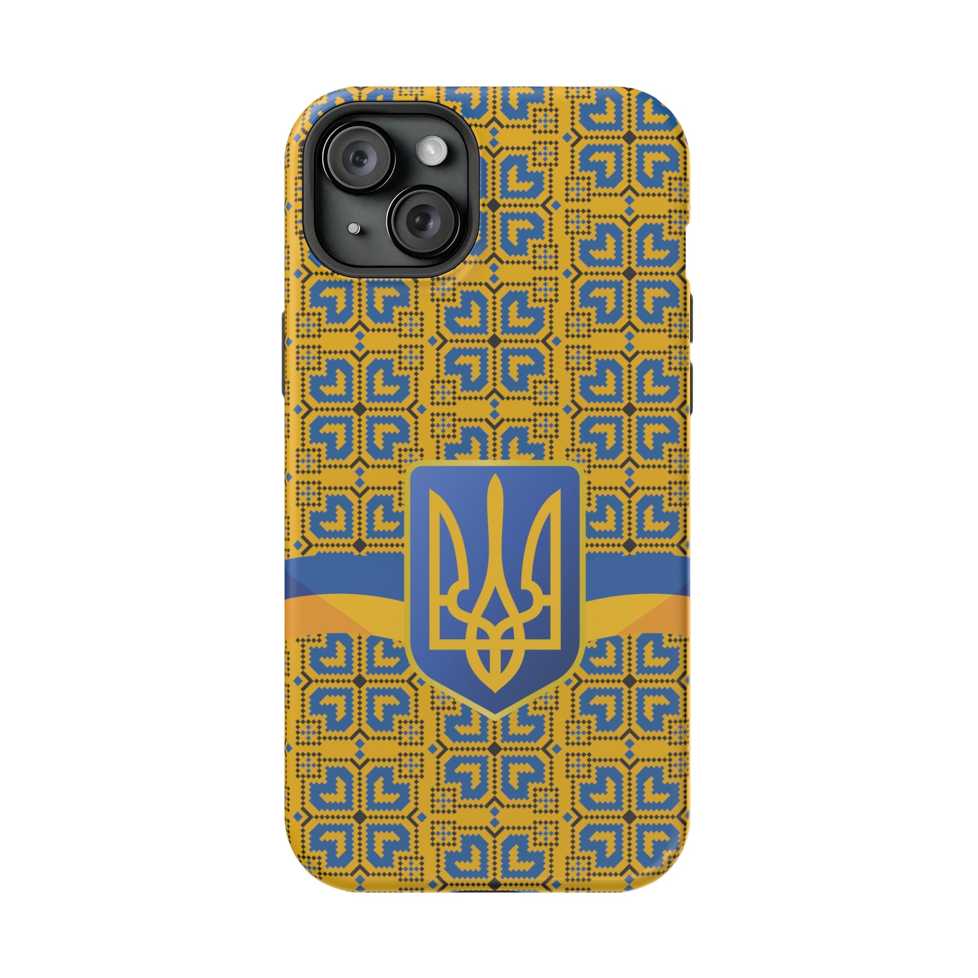 Ukraine Flag Emblem MagSafe Tough Cases