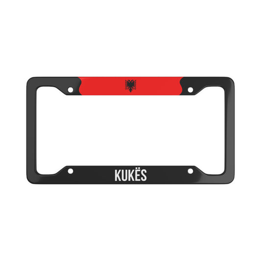 Kukës Albania Flag Car Frame