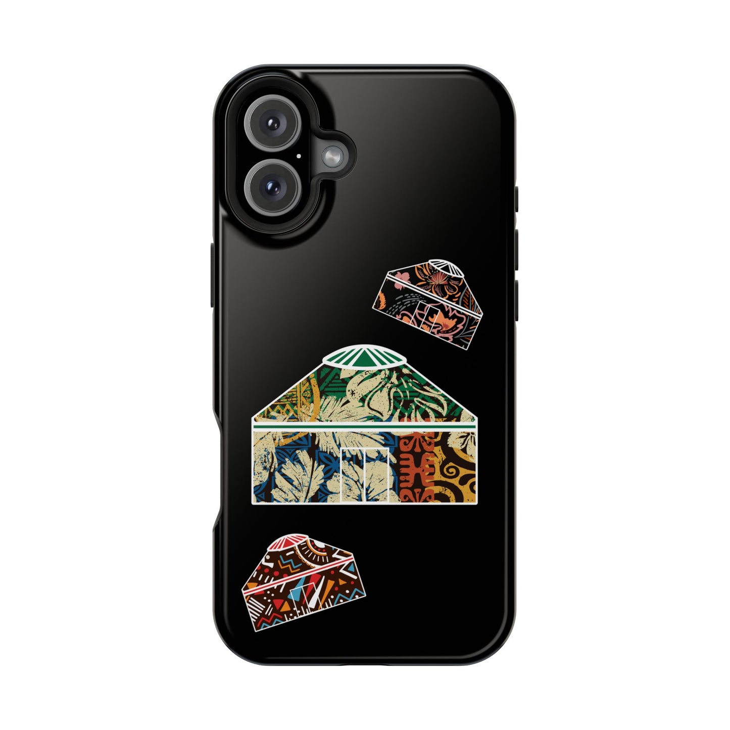 Colorful Yurts Phone Case