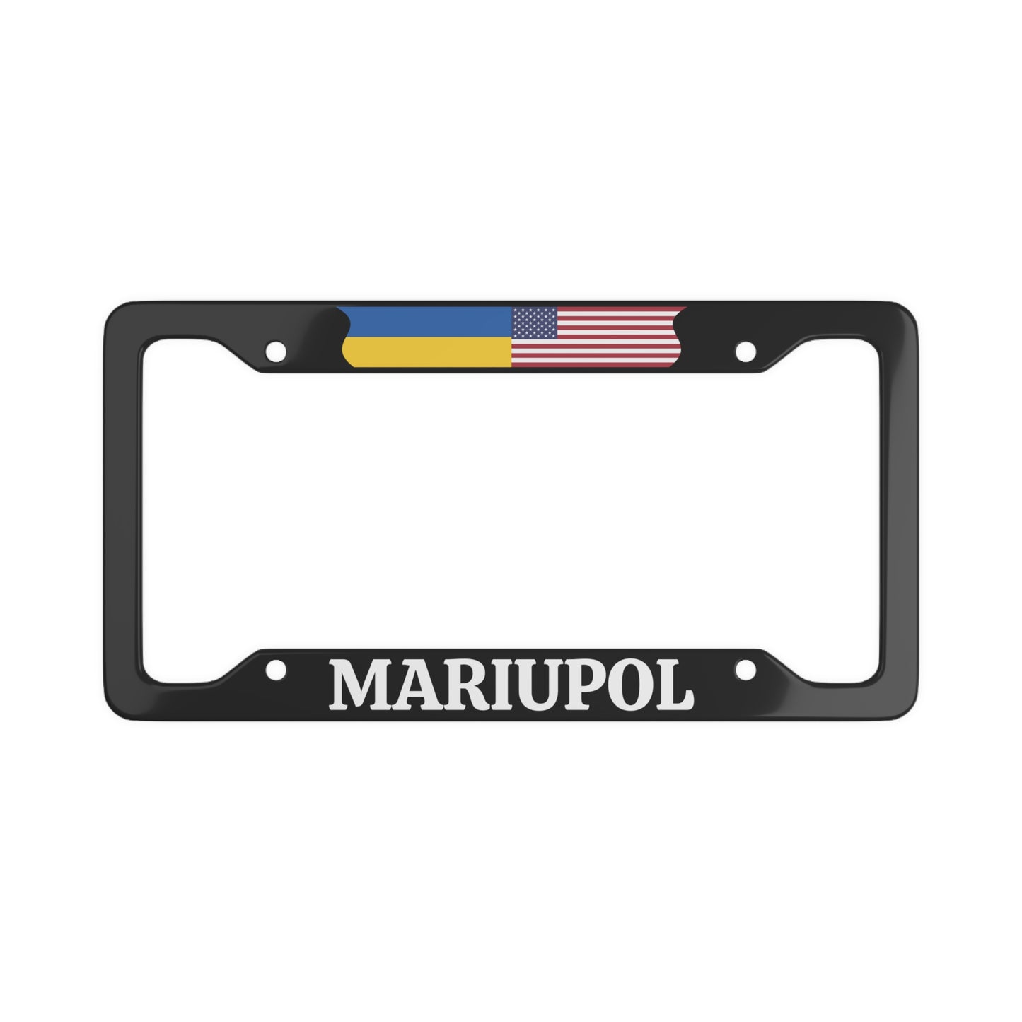 MARIUPOL with flag License Plate Frame