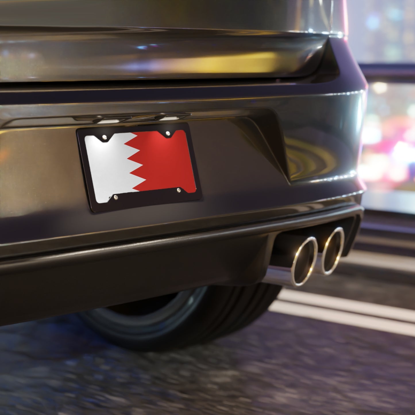 Bahrain Flag Vanity Plate