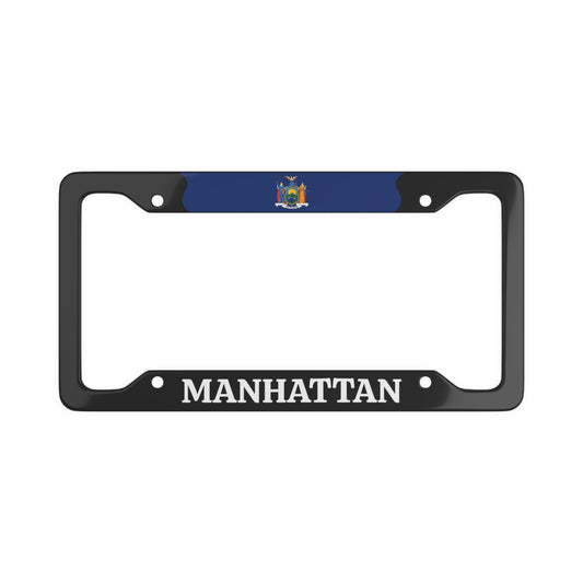 Manhattan New York State, USA License Plate Frame