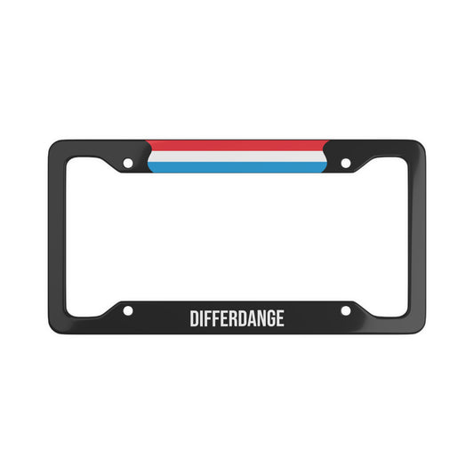 Differdange Luxembourg Flag Car Plate Frame