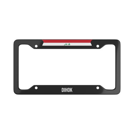 Dihok Iraq Premium License Plate Frame