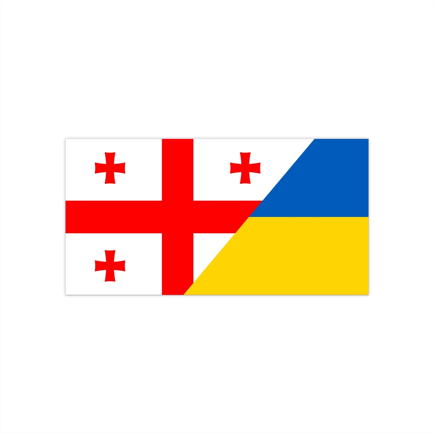 Georgia supports Ukraine Bumper Stickers