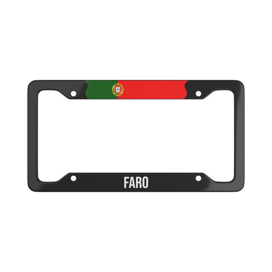 Faro Portugal Flag Car Plate Frame