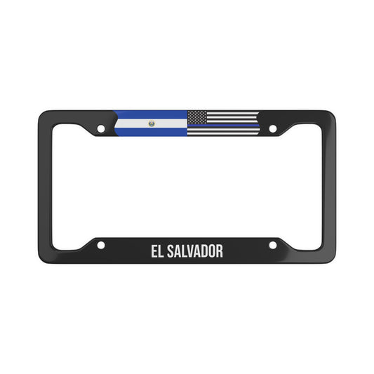 El Salvador Support Police Premium License Plate Frame