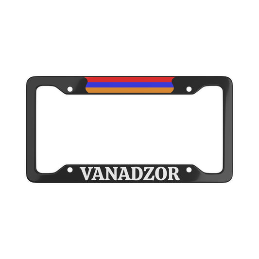 VANADZOR Armenia with flag License Plate Frame