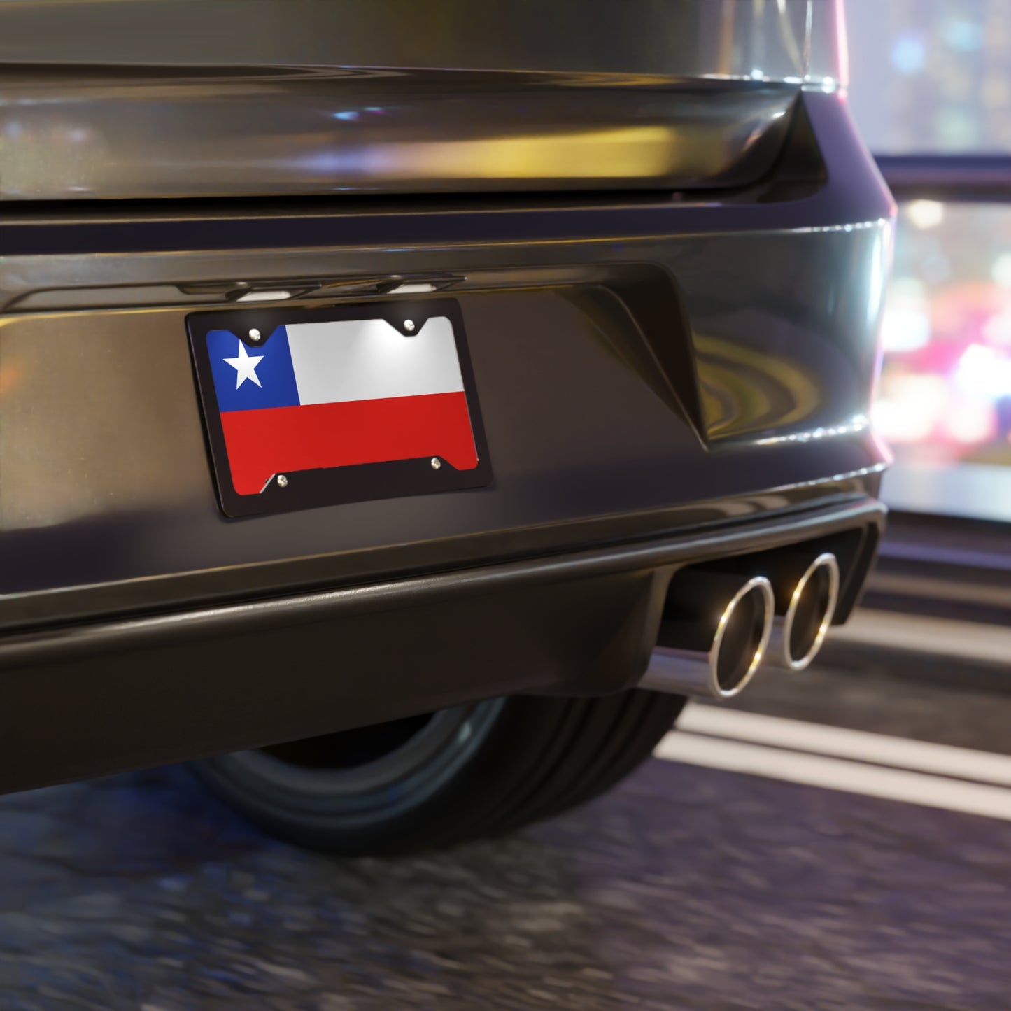 Chile Flag Vanity Plate