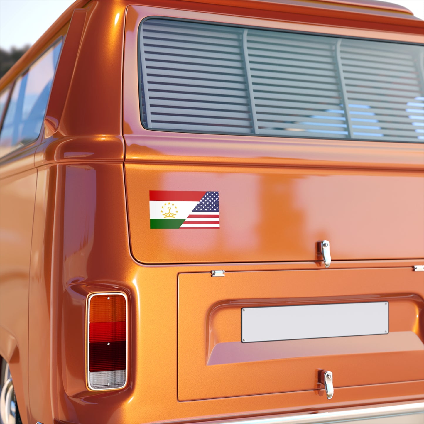 Tajik American Flag Bumper Stickers