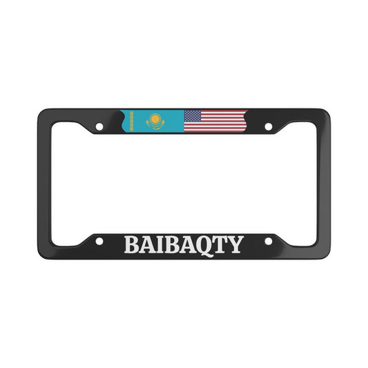 BAIBAQTY with flag License Plate Frame