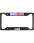 Greece American Flag Car License Plate Frame