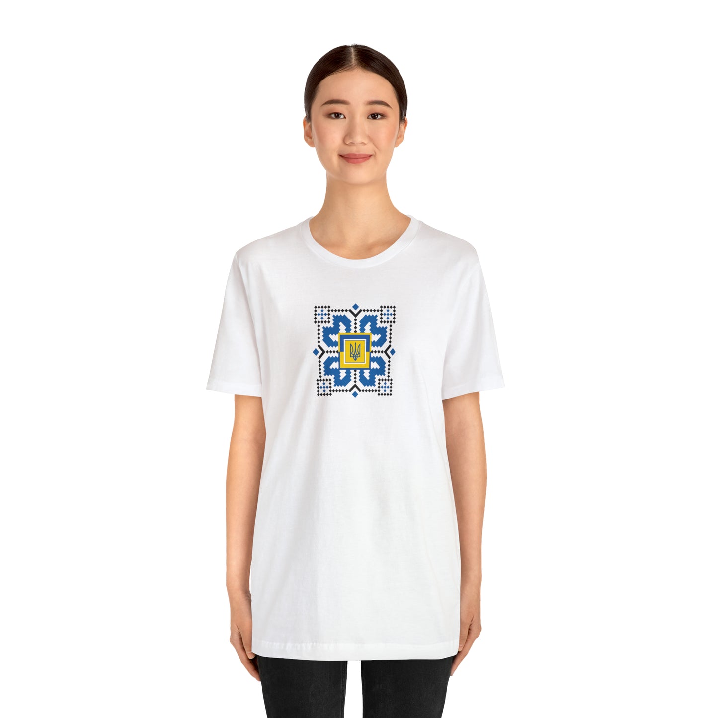 Ukrainian Symbol with a background Unisex T-Shirt