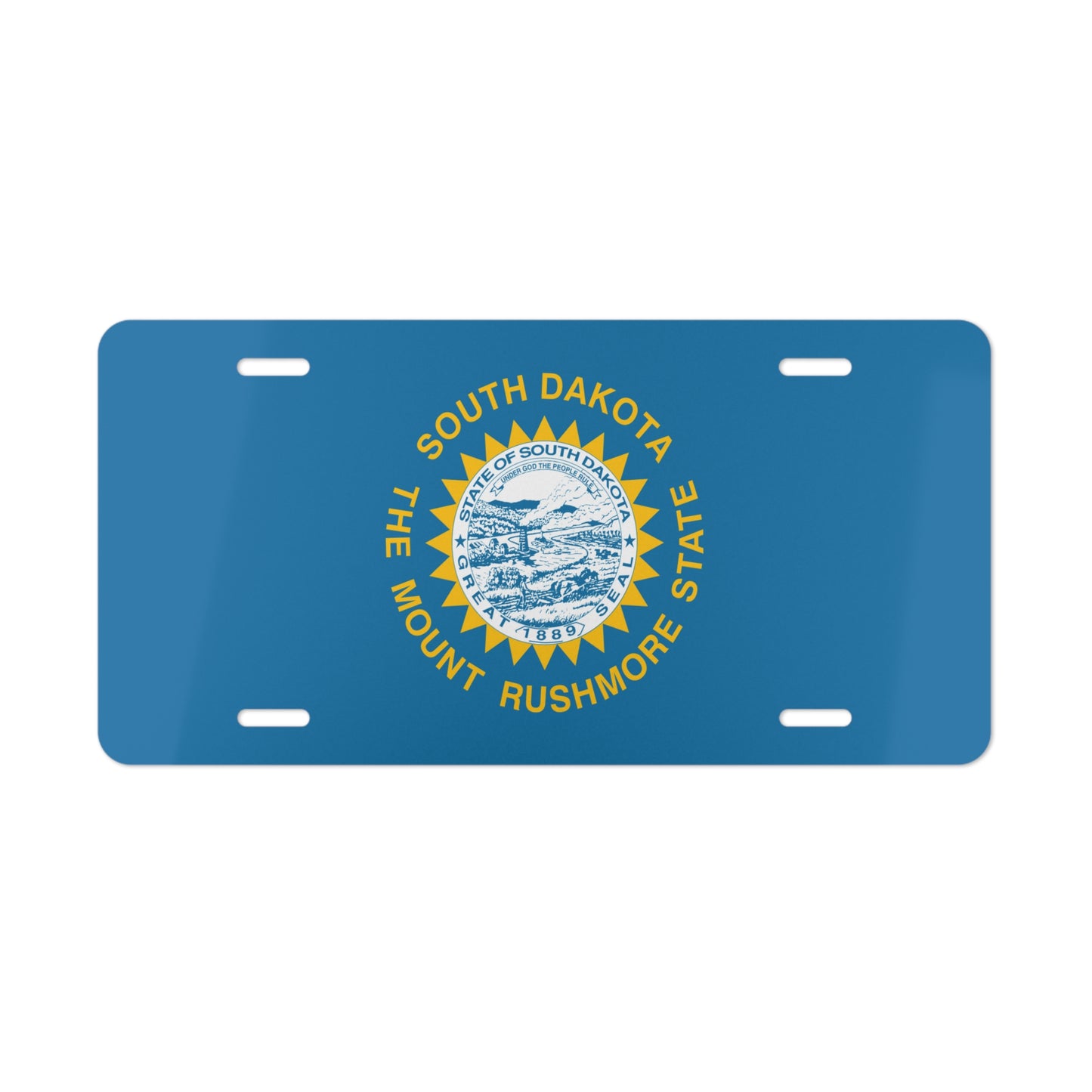 South Dakota State Flag, USA Vanity Plate