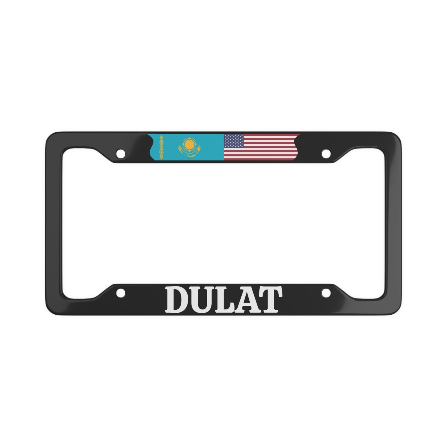 DULAT with flag License Plate Frame