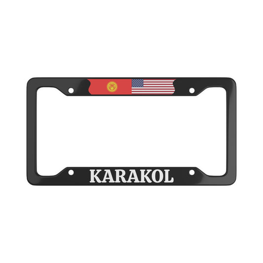 KARAKOL with flag License Plate Frame