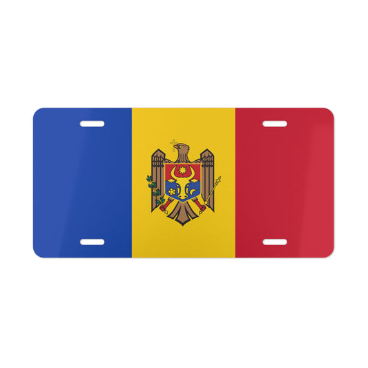 Moldova Flag Vanity Plate