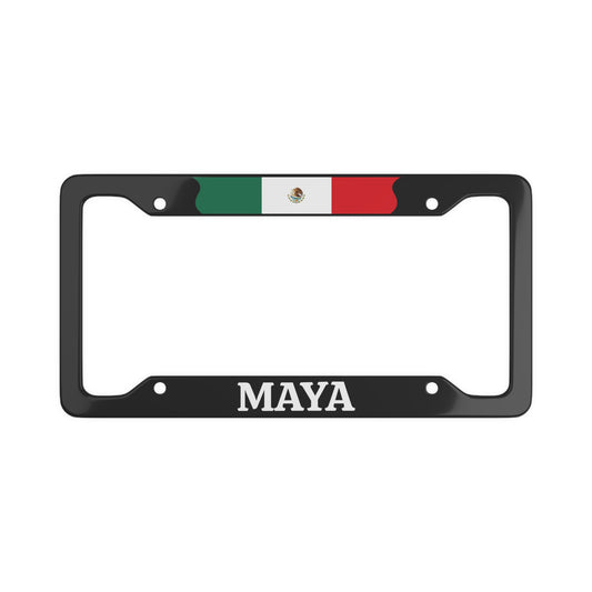 Maya Mexican Tribe License Plate Frame
