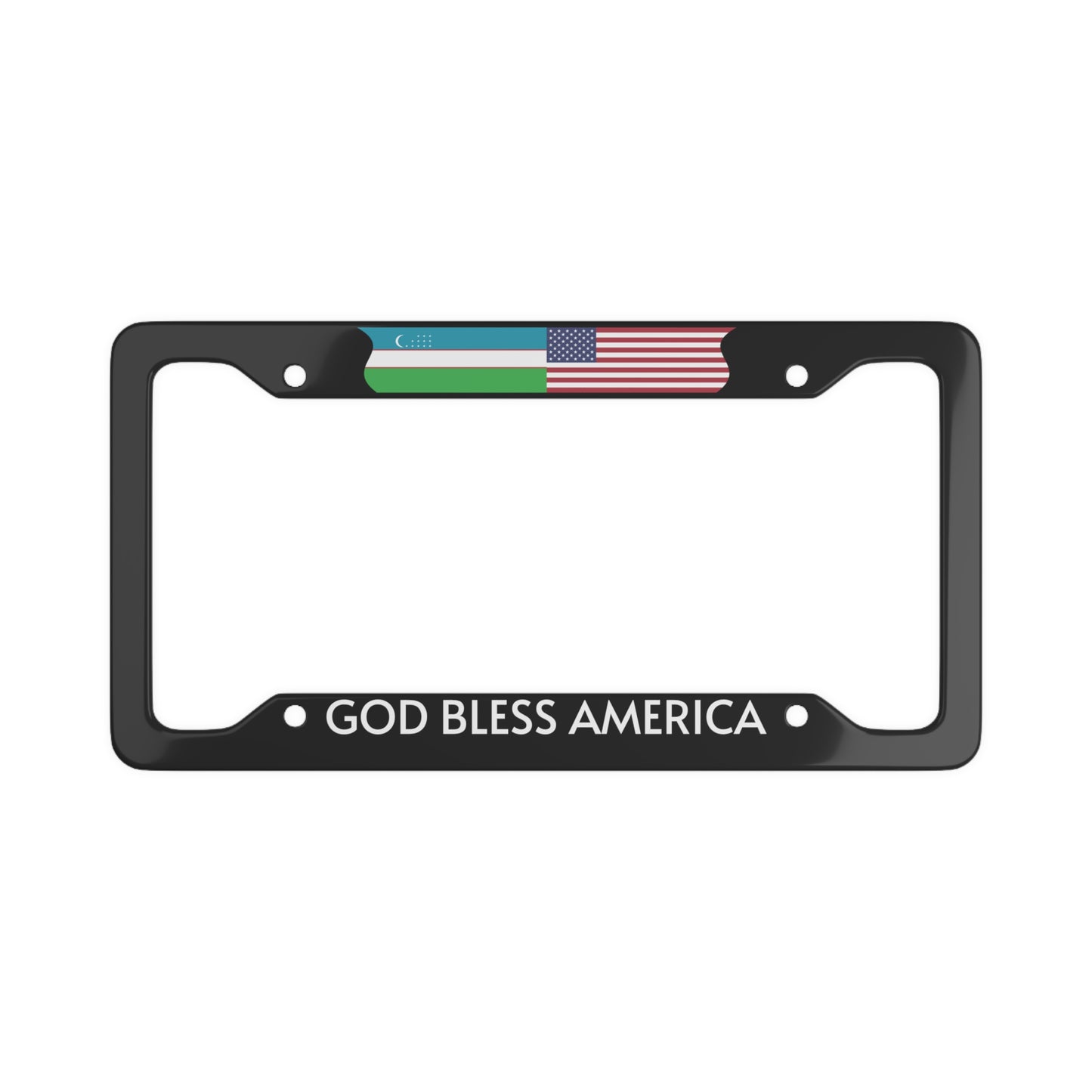 God Bless America UZB License Plate Frame