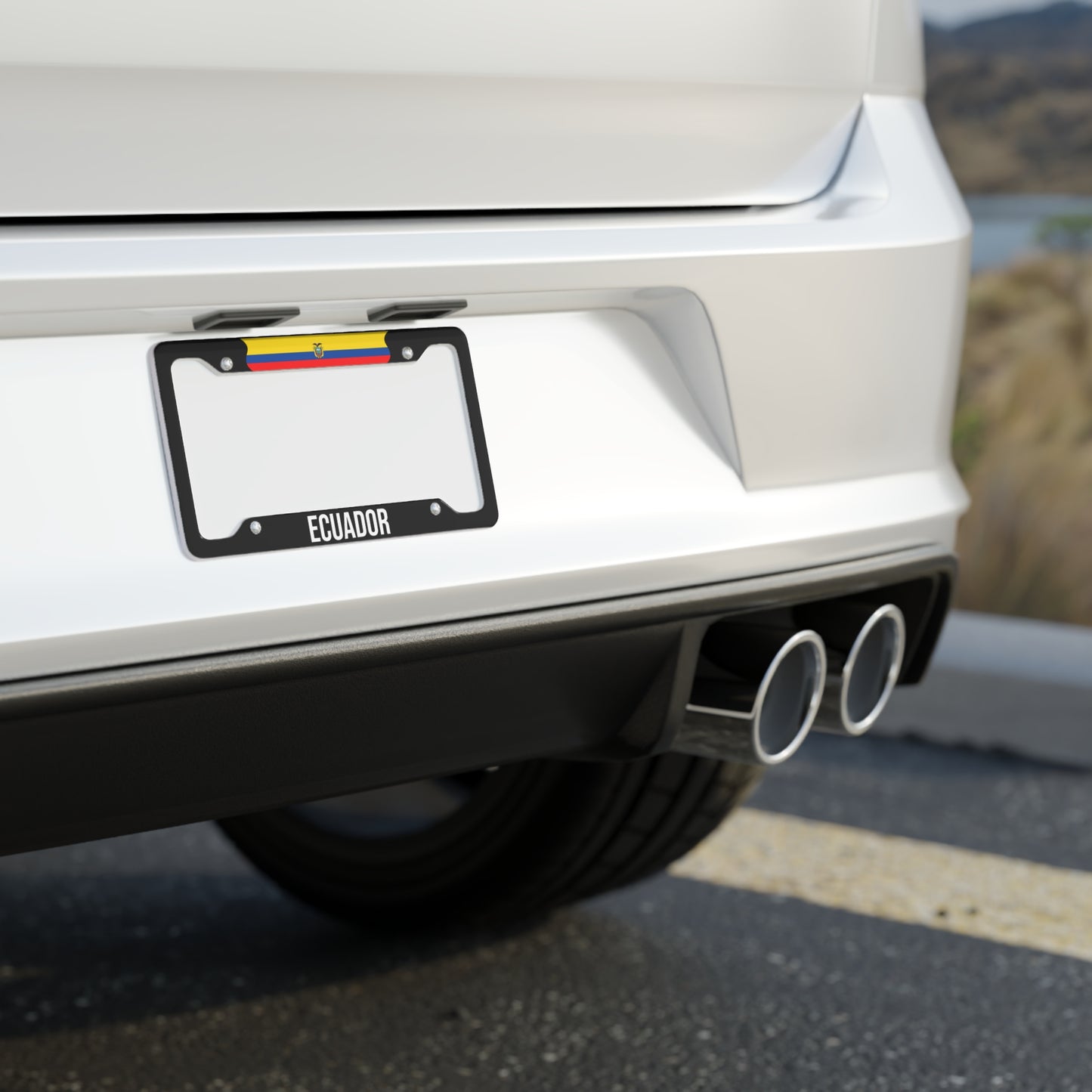 Ecuador Flag Car Plate Frame