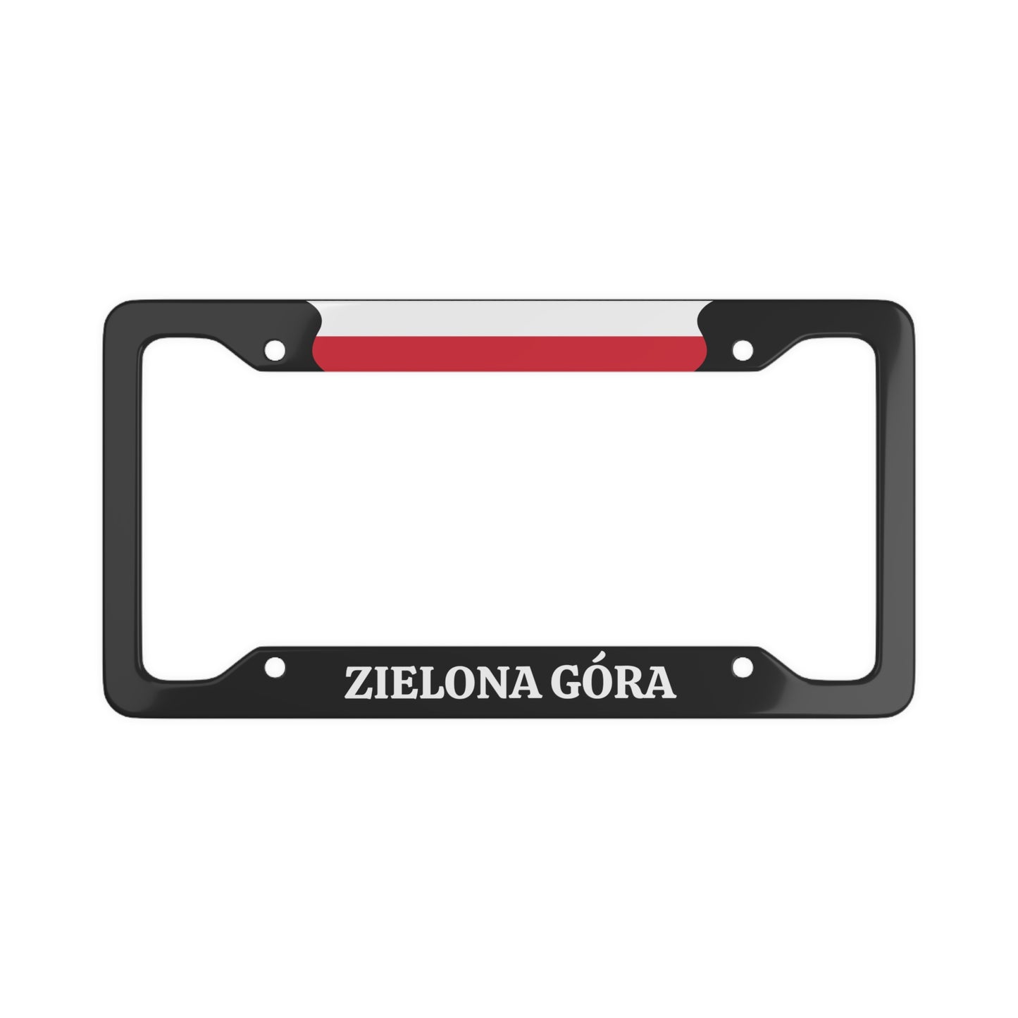 ZIELONA GÓRA Poland Flag Car Plate Frame