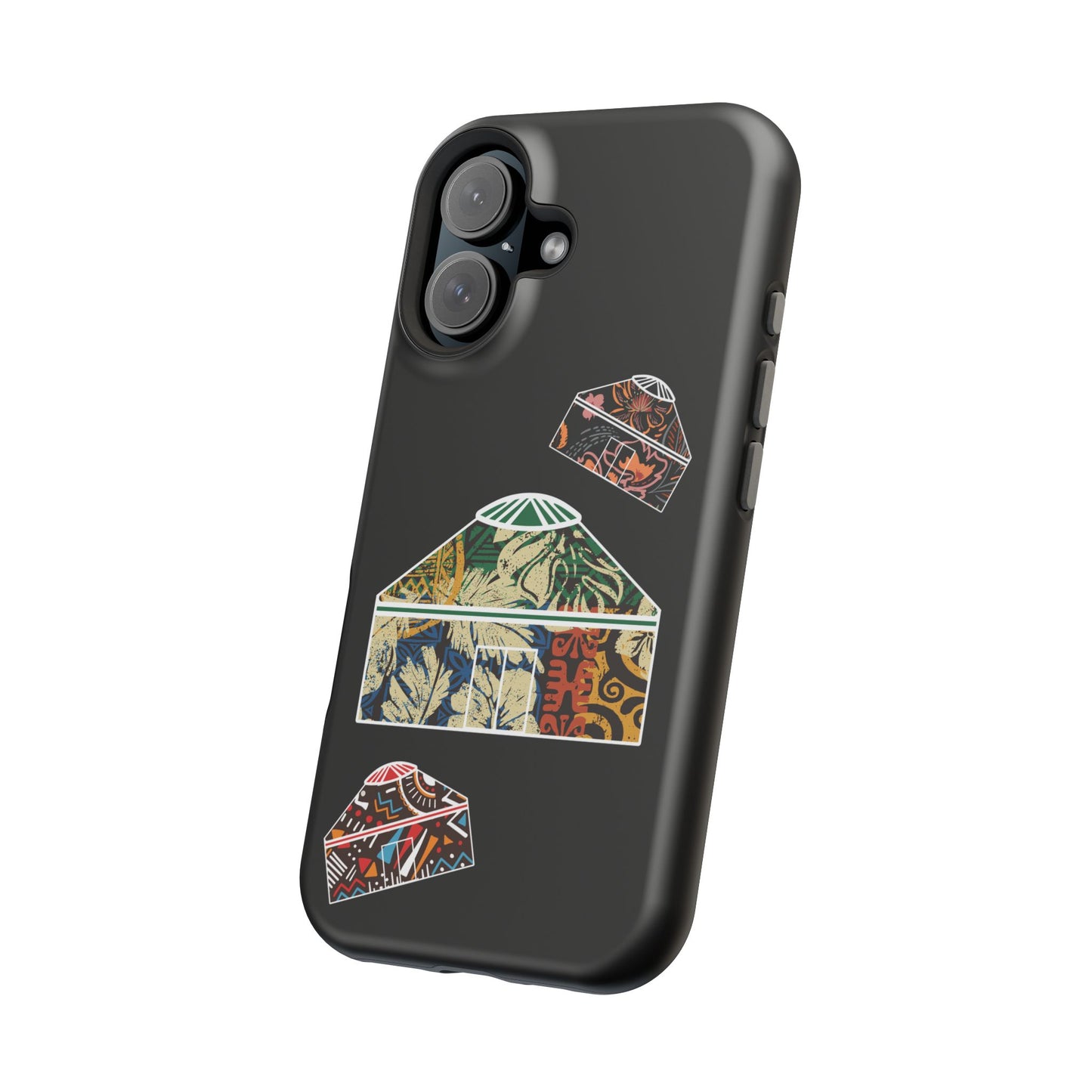 Colorful Yurts Phone Case