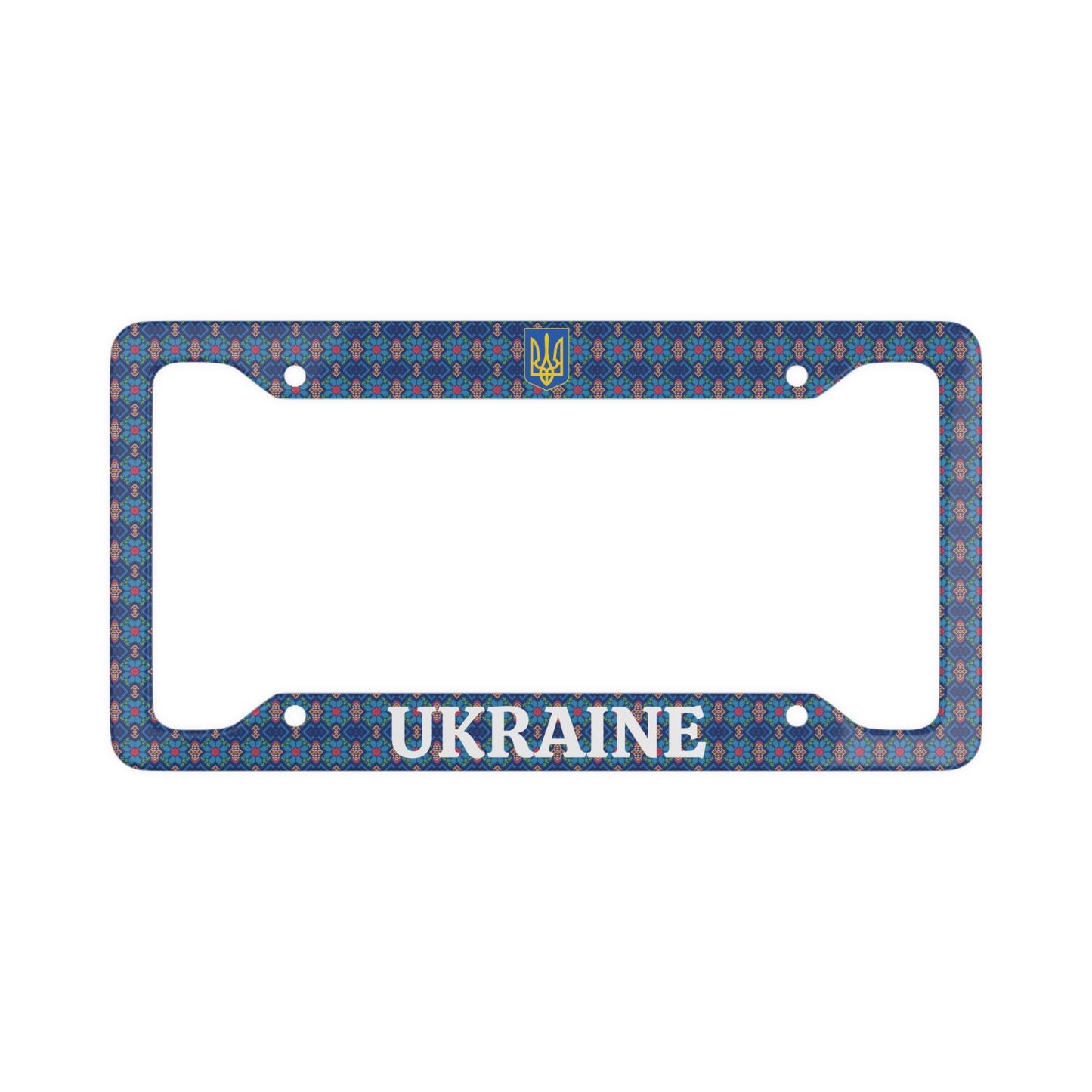 UKR Vyshyvanka Tryzub License Plate Frame