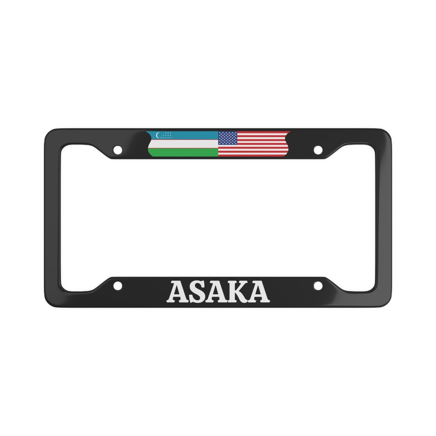 Osaka with flag License Plate Frame
