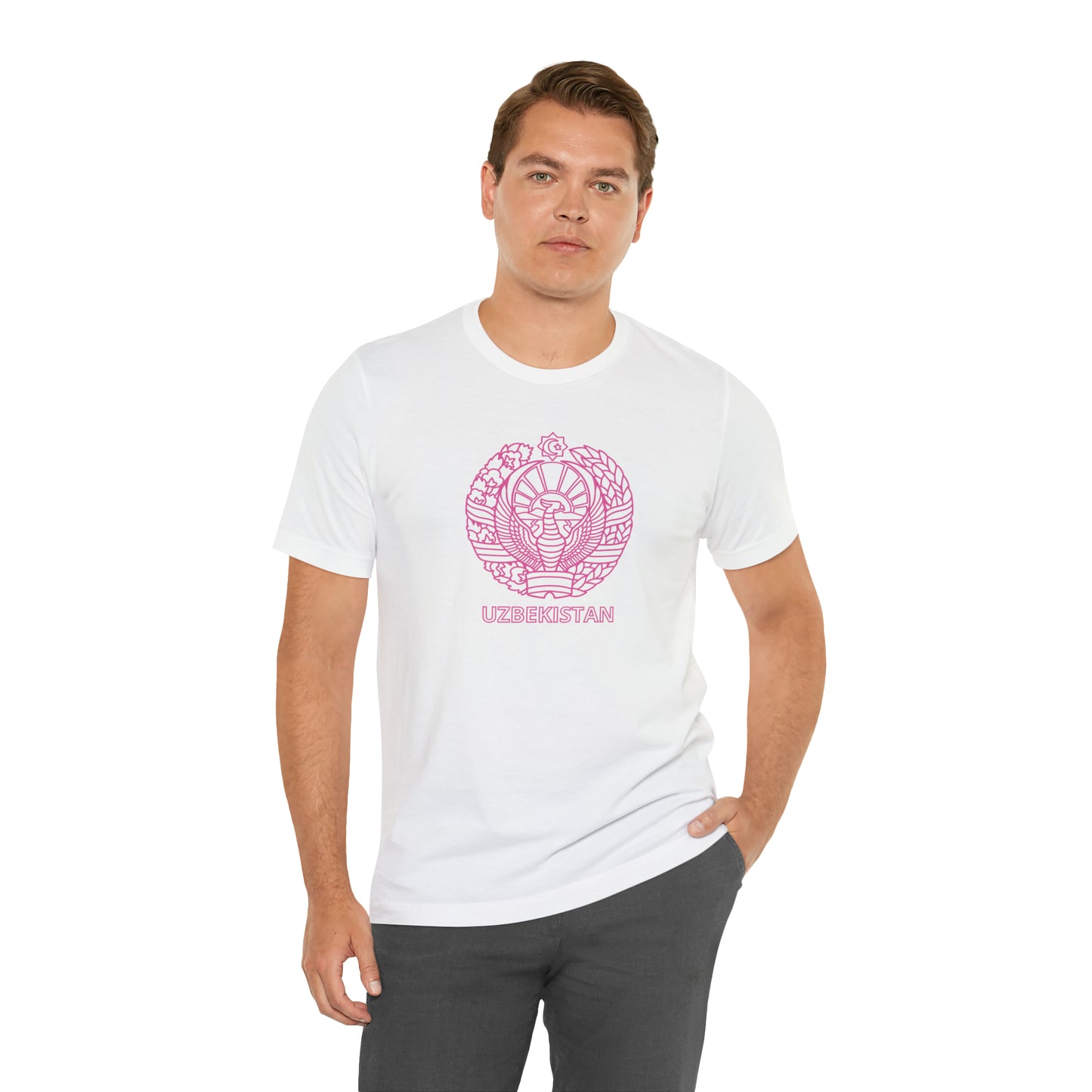 Uzbekistan Pink Unisex T-Shirt