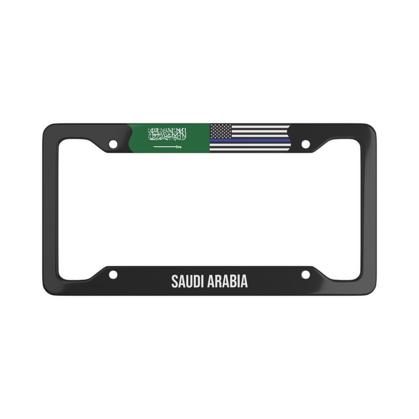 Saudi Arabia Support Police Premium License Plate Frame